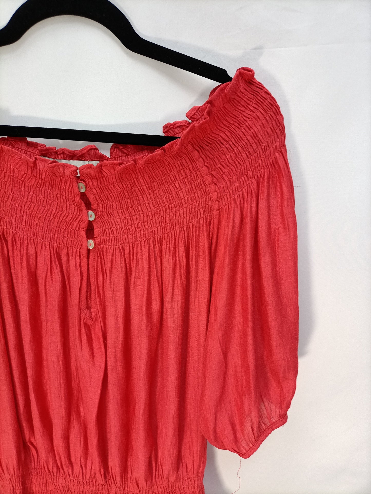 ZARA. Top coral fluido  T.M