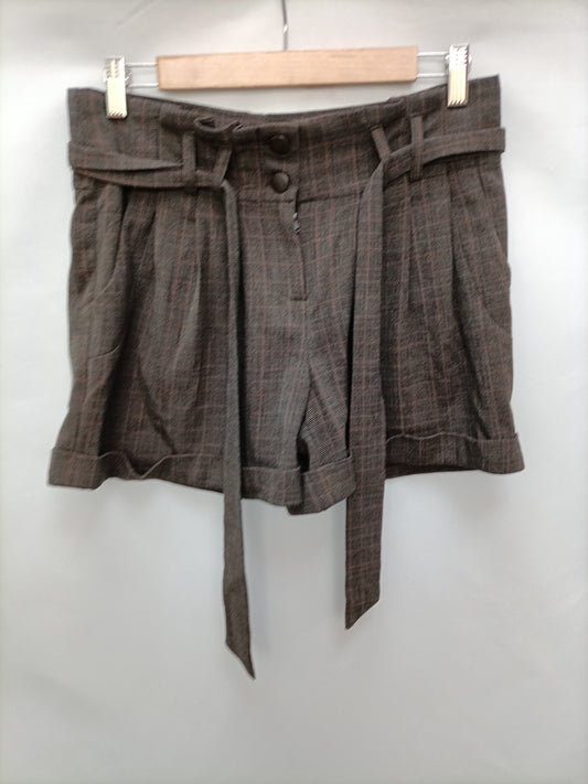 WILLOW&CLAI .Shorts cuadros gris T.38