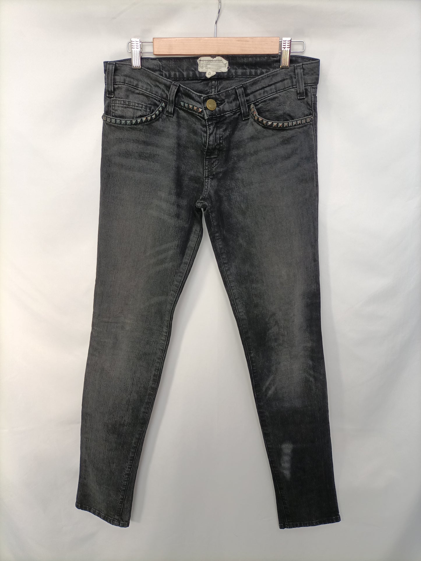 CURRENT ELLIOT. Pantalón negro tachuelas T.40