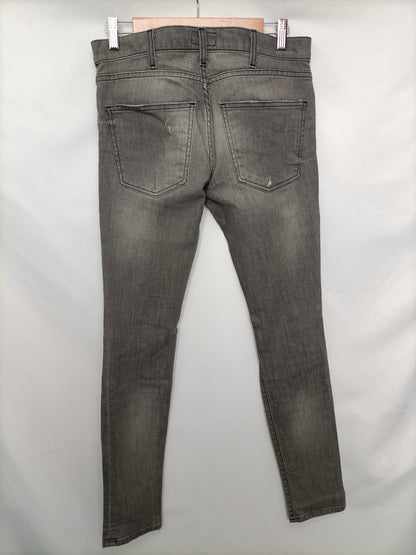 CURRENT ELLIOT. Pantalón gris rotos T.40