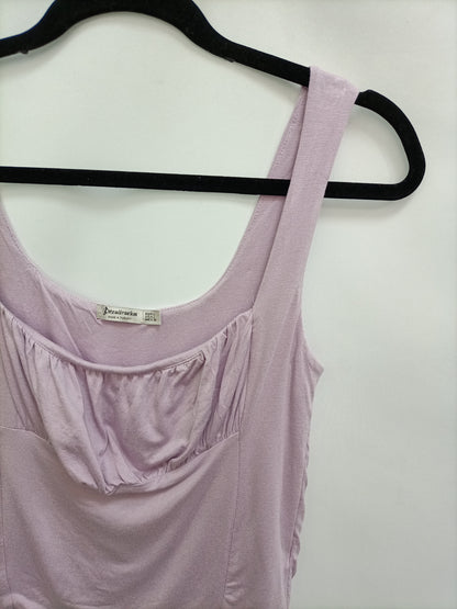 STRADIVARIUS. Top lila escoteT.l