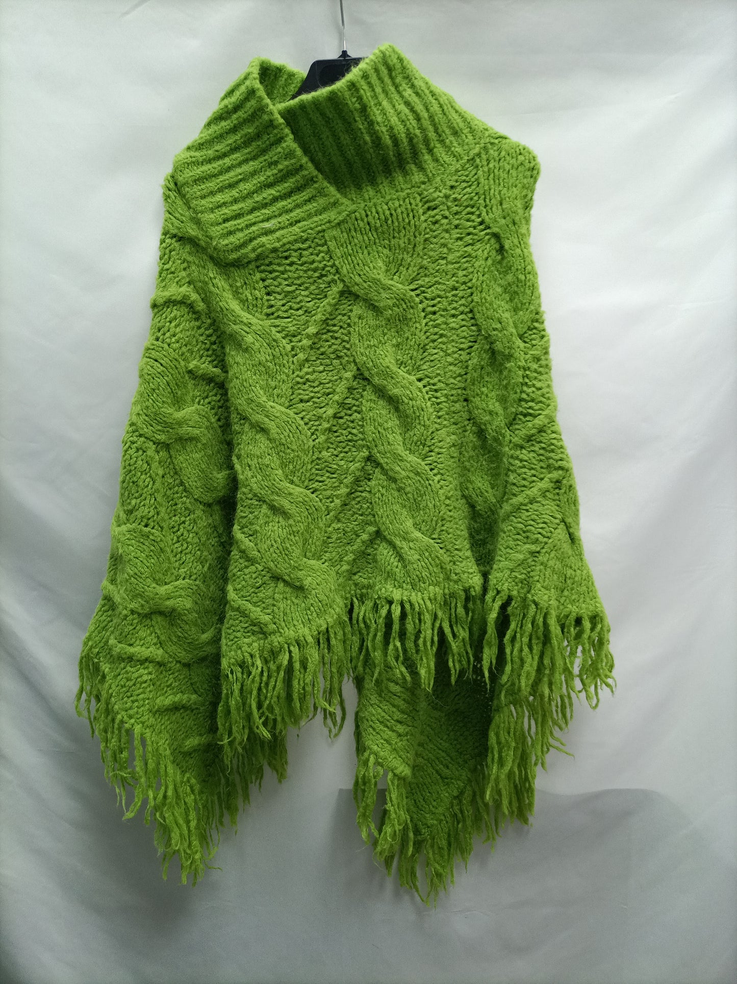 KILLERLOOP. Poncho verde lana T.u