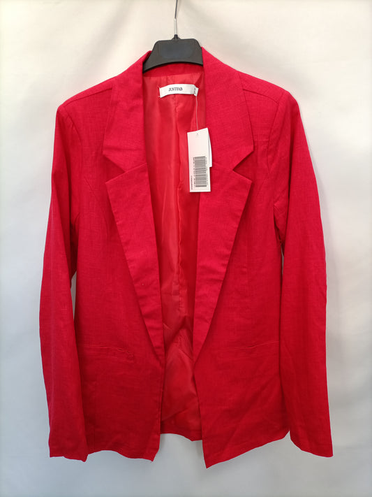 JUSTFAB.Blazer lino roja T.xs