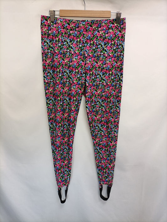 ZARA. Leggings flores T.l