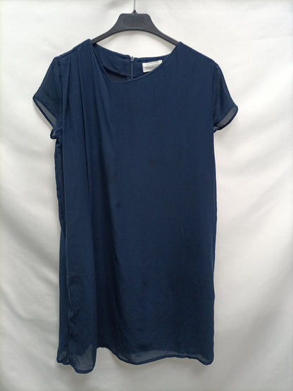 ZARA. Vestido azul corto T.m