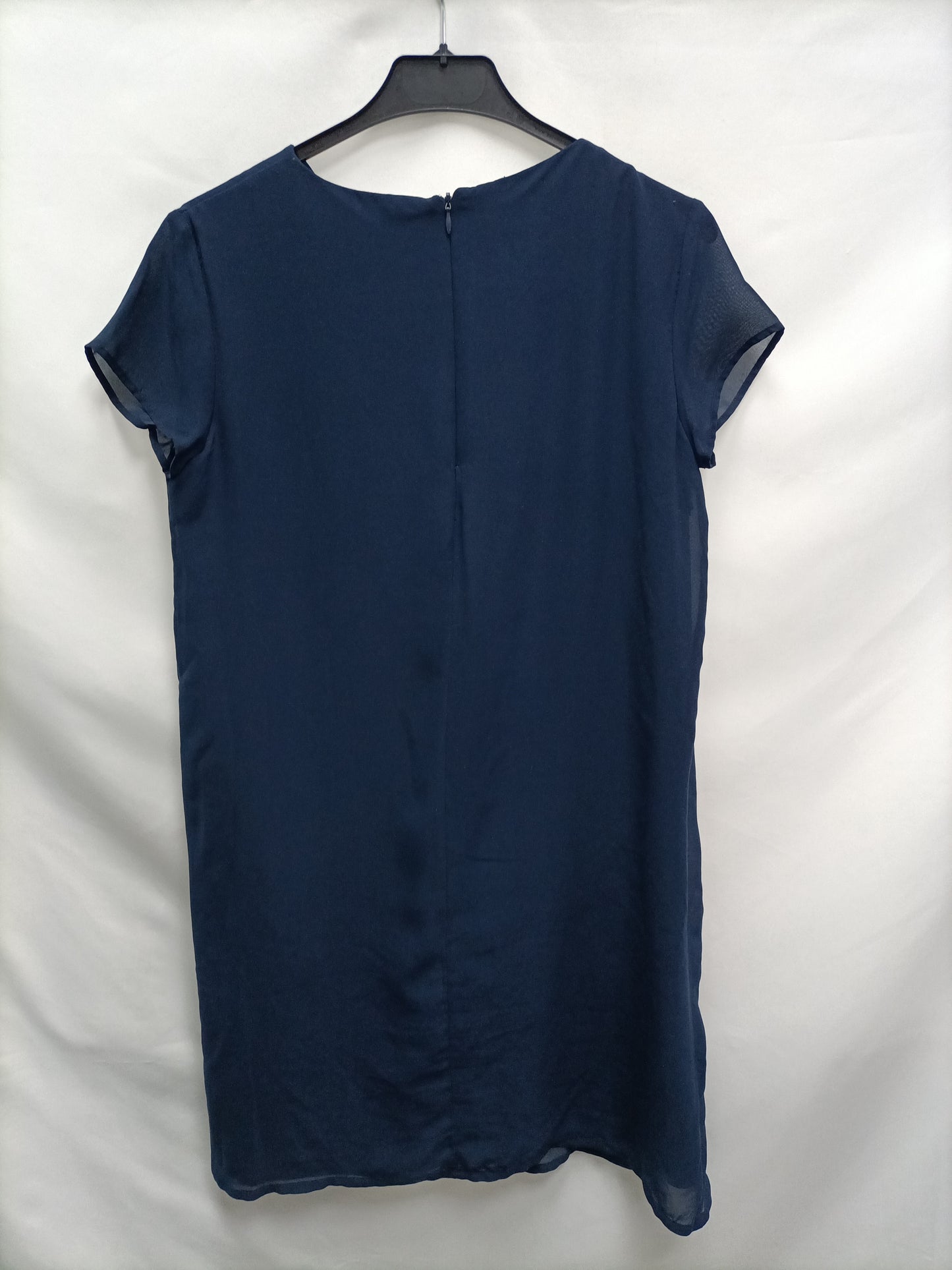 ZARA. Vestido azul corto T.m