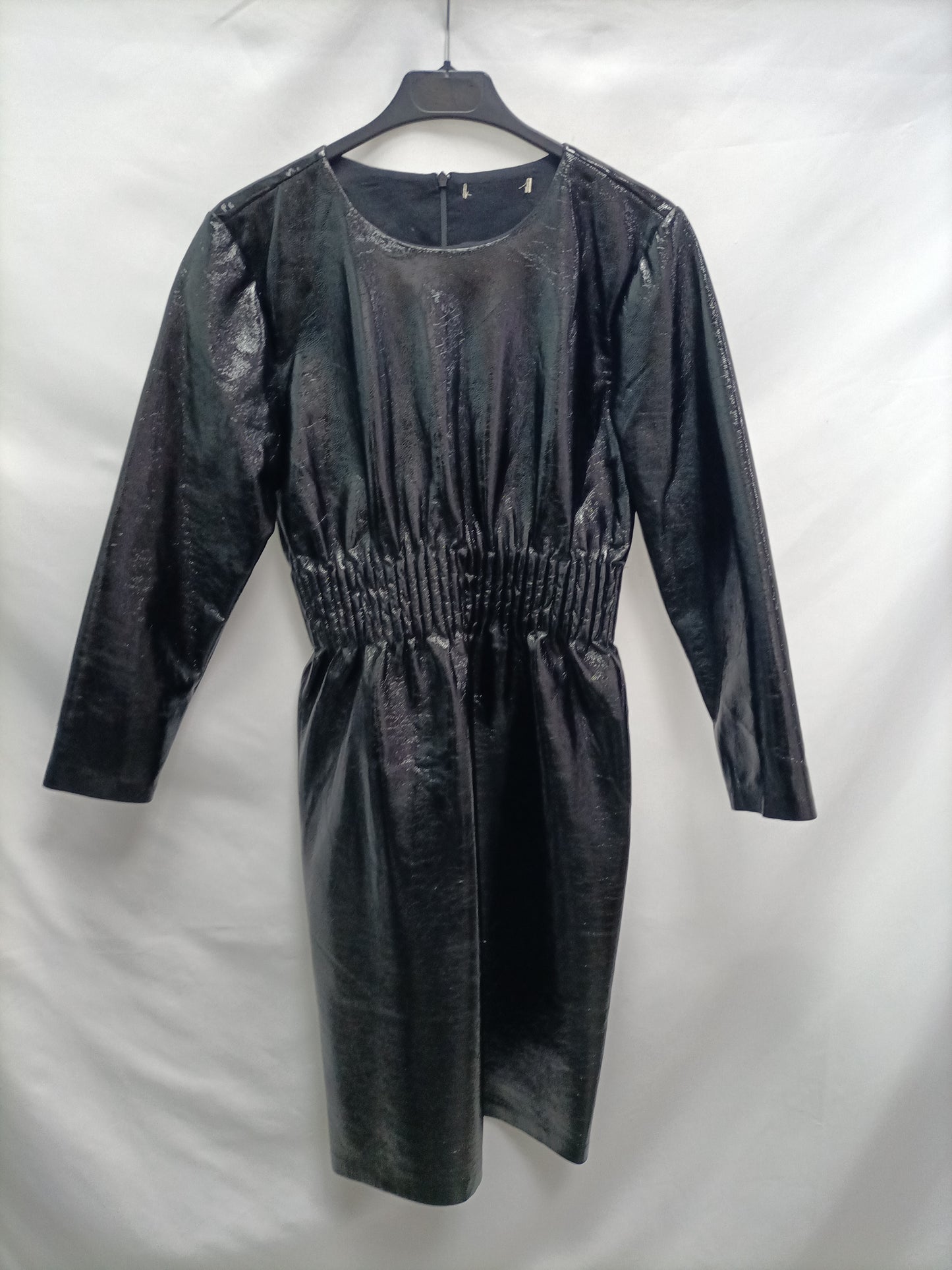 OTRAS. Vestido negro vinilo T.u(m/l)