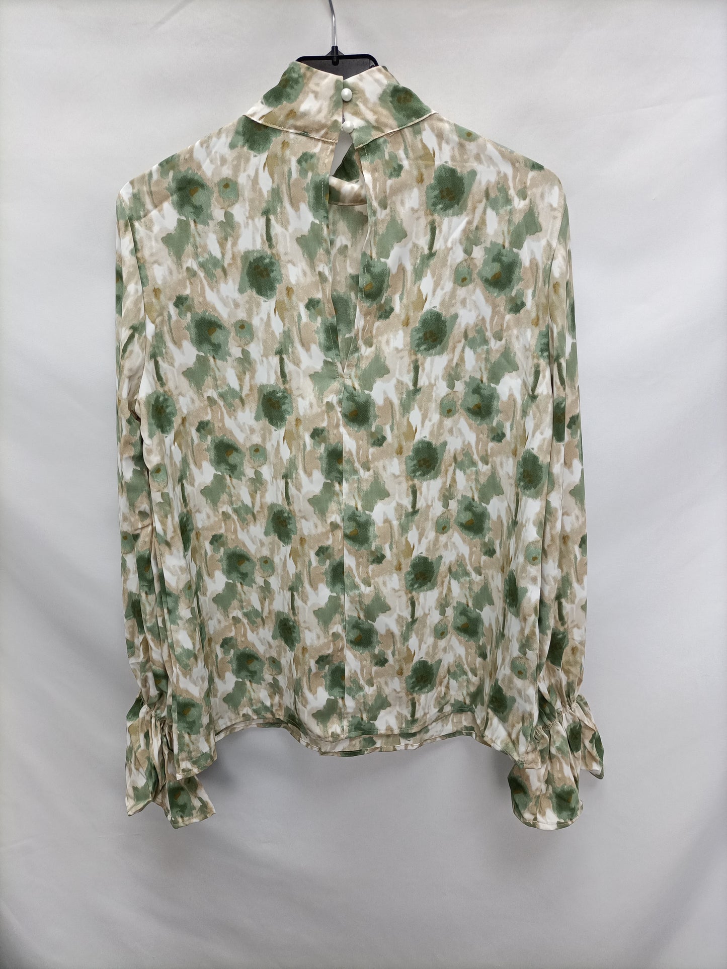 PEPITAS. Blusa tie dye verde y beige  T.s