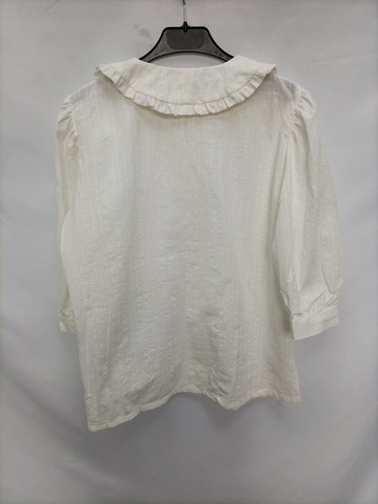 DIMELO HILANDO. Blusa beige textura  T.s