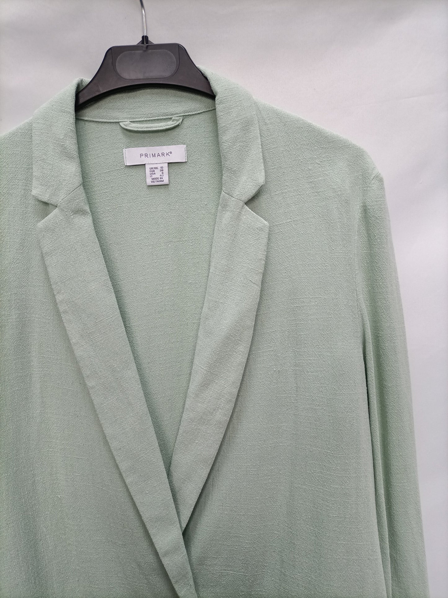 PRIMARK. Blazer fluida verde T.38