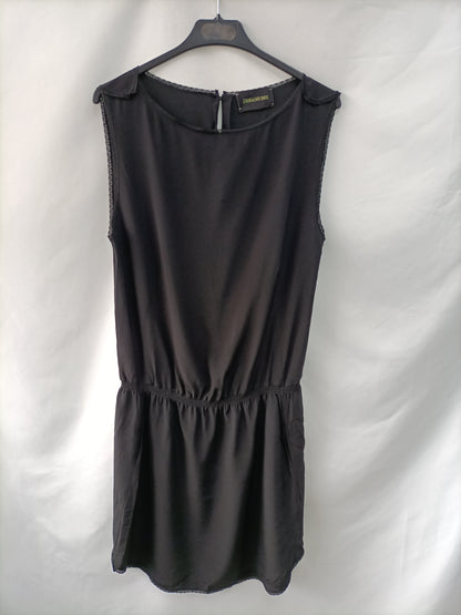 ZADIG& VOLTAIRE. Vestido negro lencero T.s