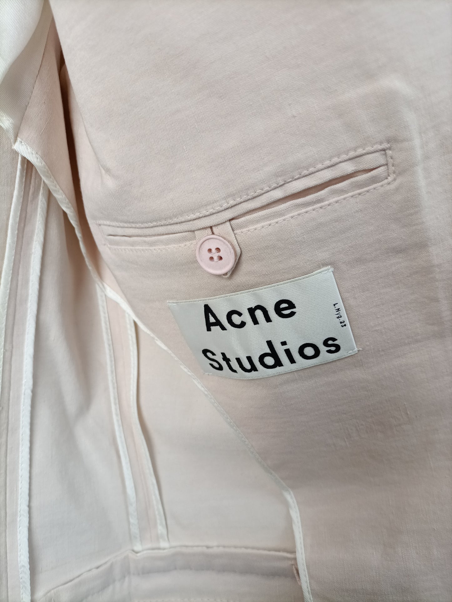 ACNE STUDIO. Blazer rosa palo  T.u(s)