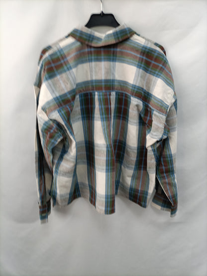 ISABEL MARANT. Camisa corta cuadros T.34