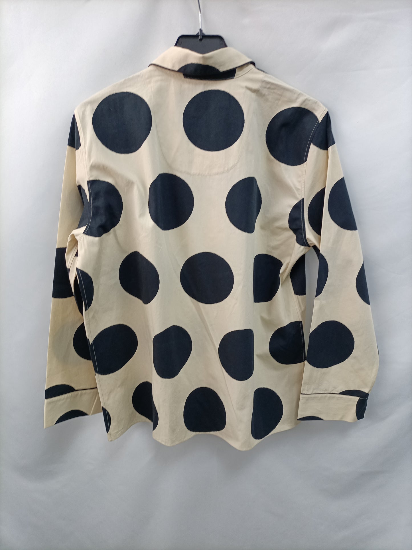 MARNI. Camisa beige lunares T.38