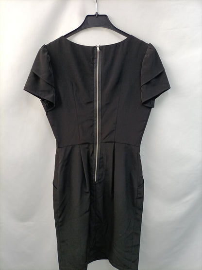 NOW BY MARIA FREYRE. Vestido negro de vestir T.38