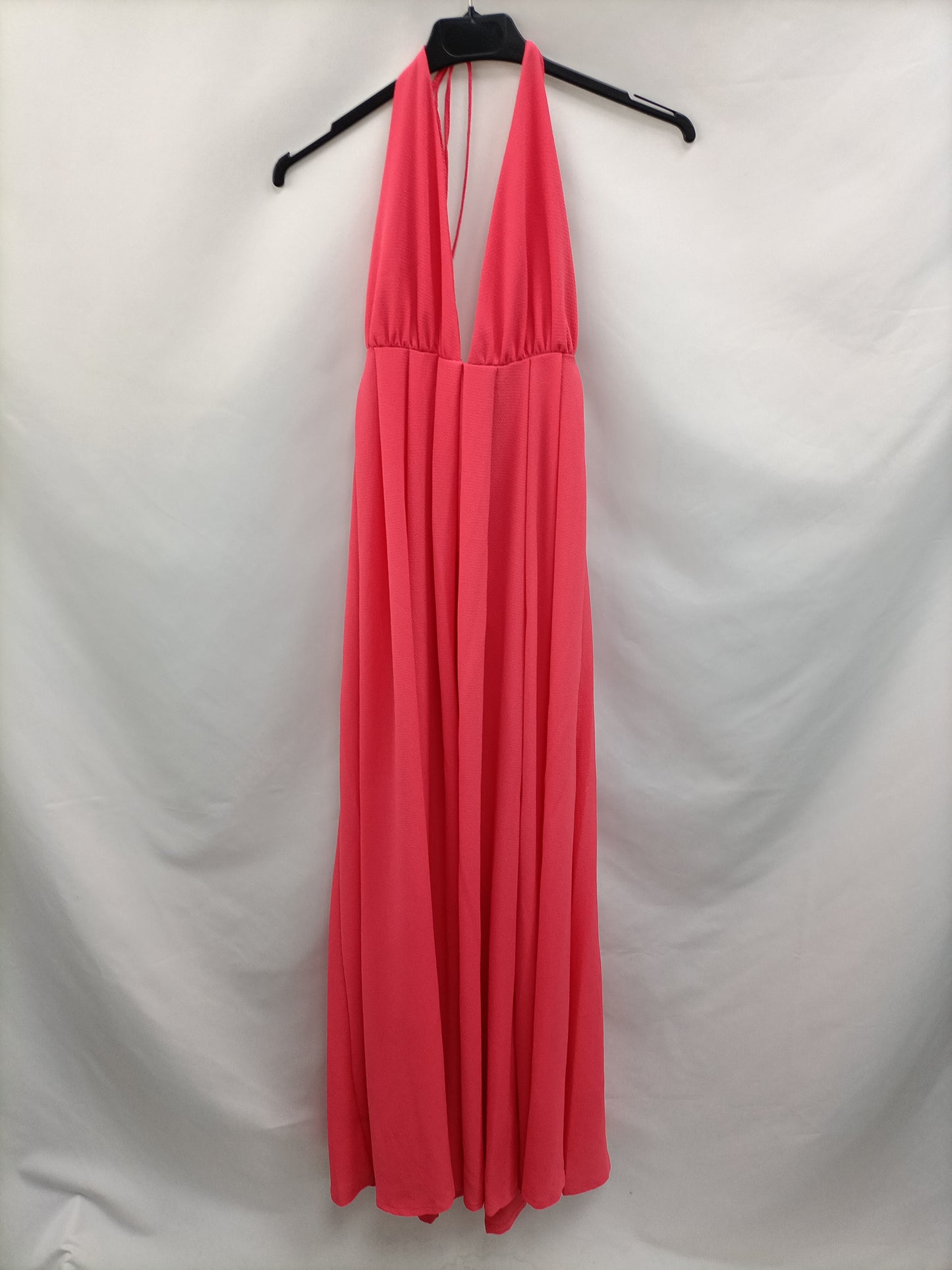 OTRAS. Vestido largo coral T.u(s)