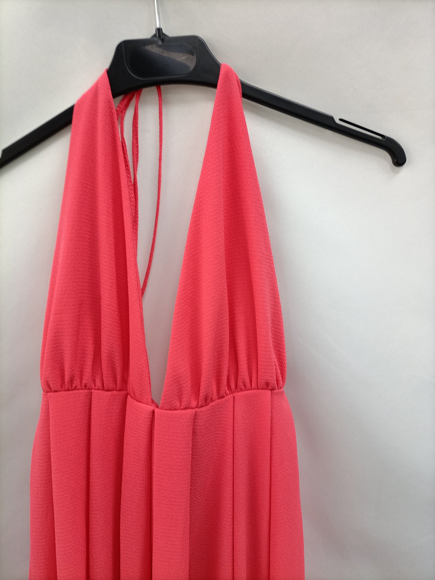 OTRAS. Vestido largo coral T.u(s)