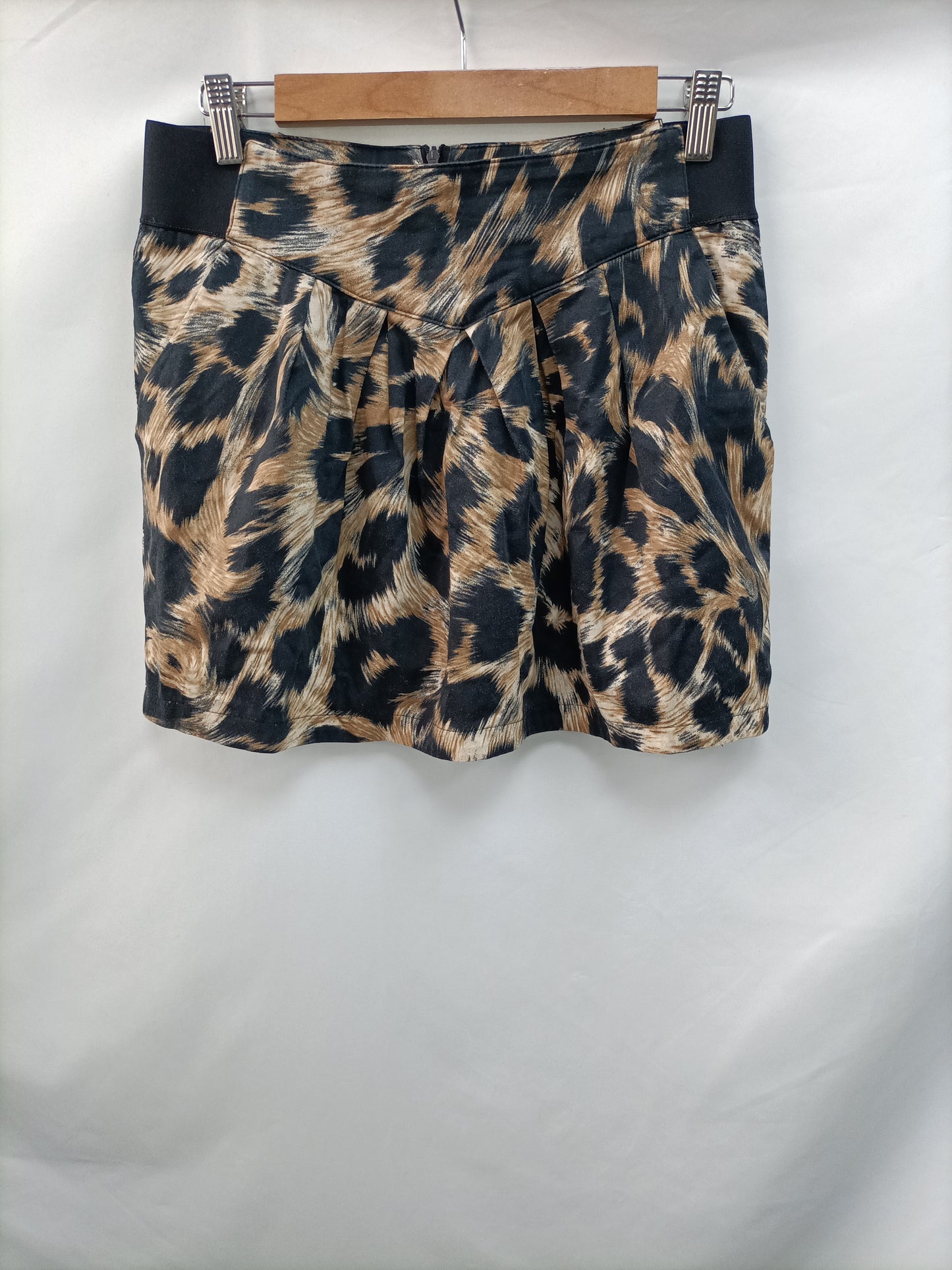 ÖTZI. Falda corta animal print T.m