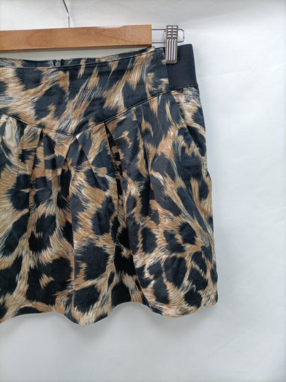 ÖTZI. Falda corta animal print T.m