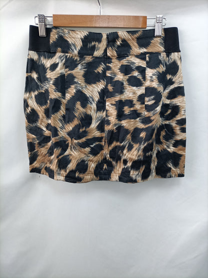 ÖTZI. Falda corta animal print T.m