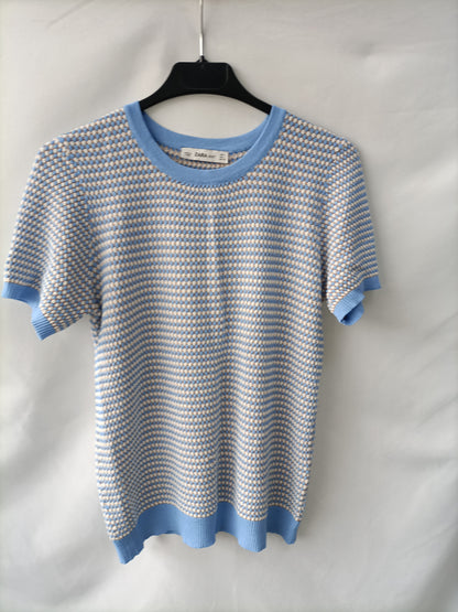 ZARA. Top punto retro T.l