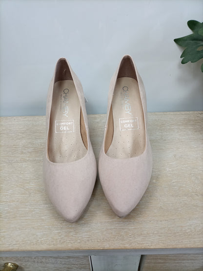 CHAMBY CONFORT. Zapatos de vestir nude T. 37