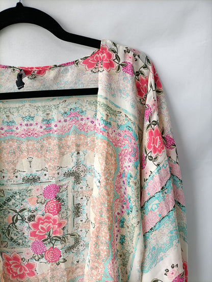 ZARAI. Kimono flores T.s