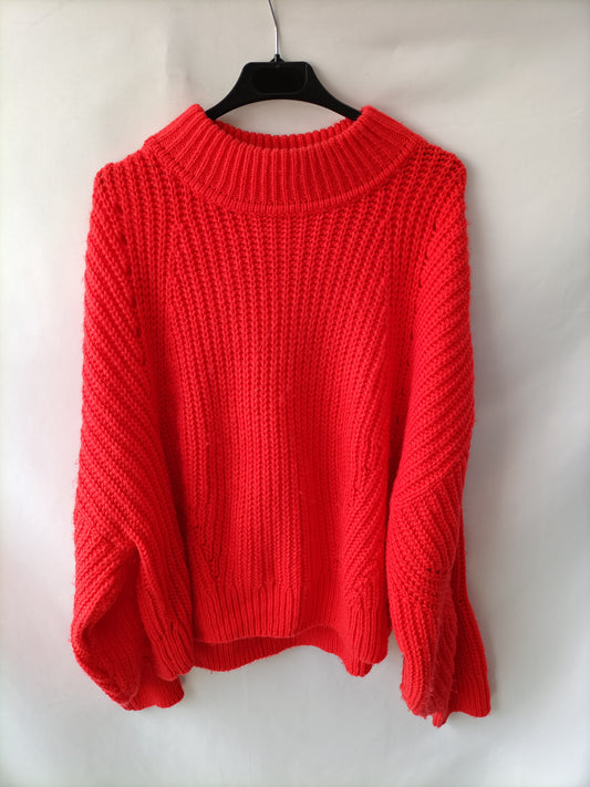 H&M. Jersey rojo punto T.l