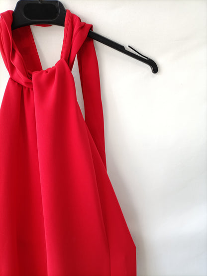 ZARA. Mono largo rojo T.xs