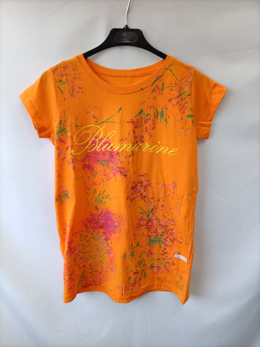 BLUMARINE.Camiseta naranja T.m