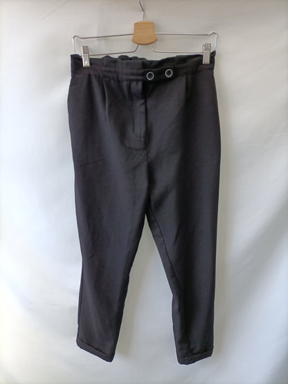 PULL&BEAR.Pantalones relajados textura T.m