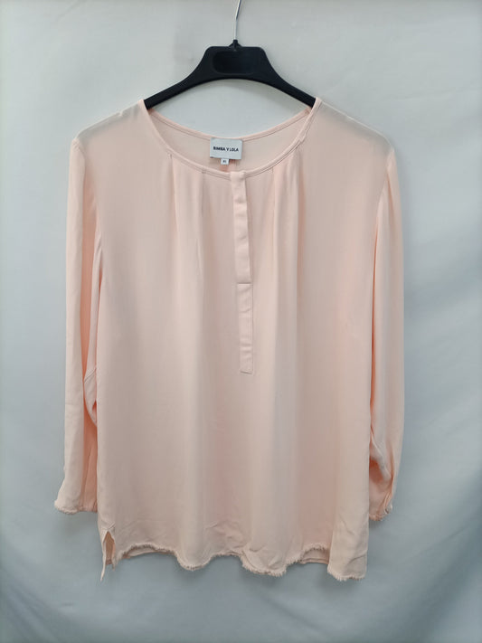 BIMBA Y LOLA. Blusa rosa palo T.xl