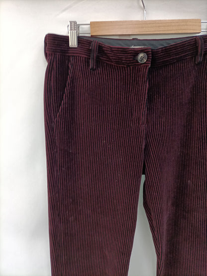 MASSCOB. Pantalón terciopelo rayas T.38