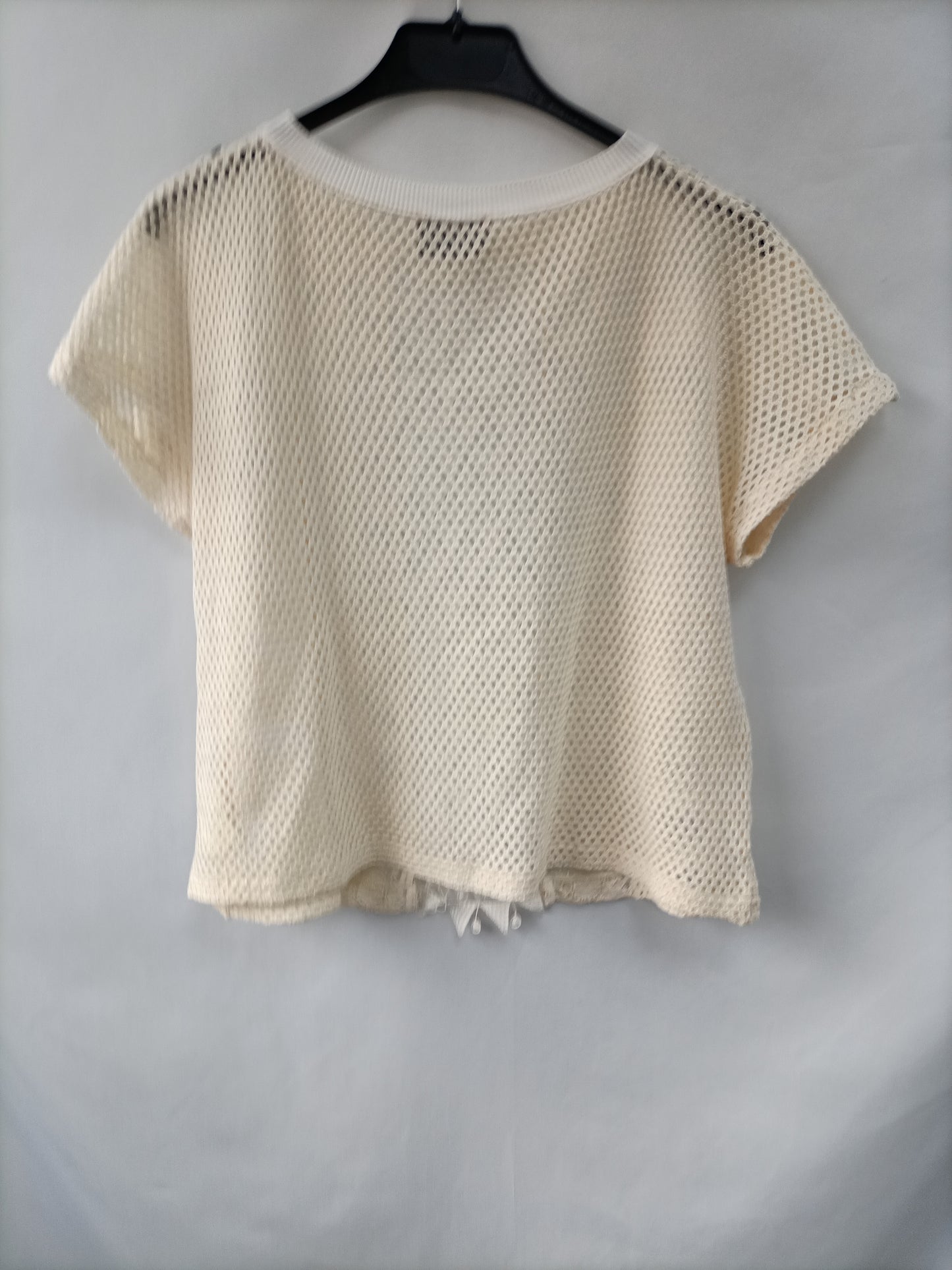 FORTE FORTE. Top beige troquelado T. 0(xs)