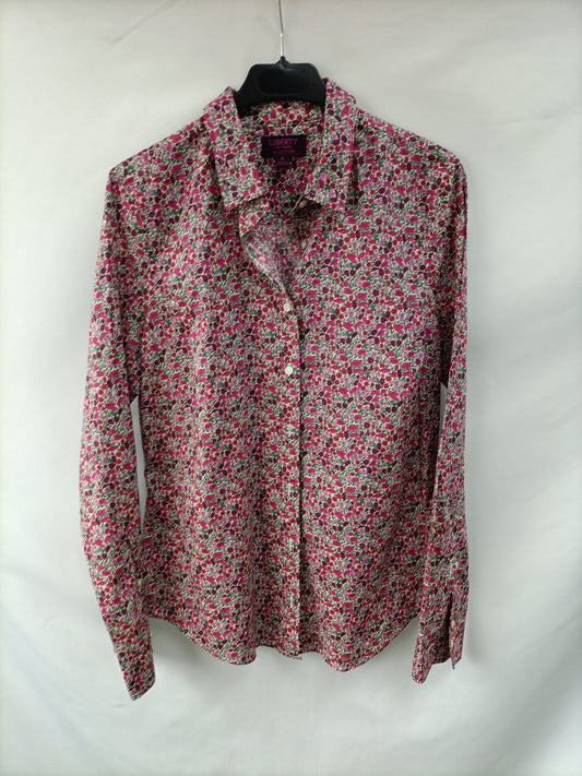 J CREW. Camisa flores rosas T.u(s)