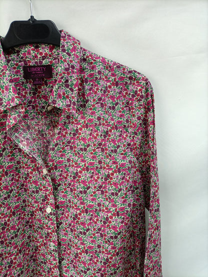 J CREW. Camisa flores rosas T.u(s)