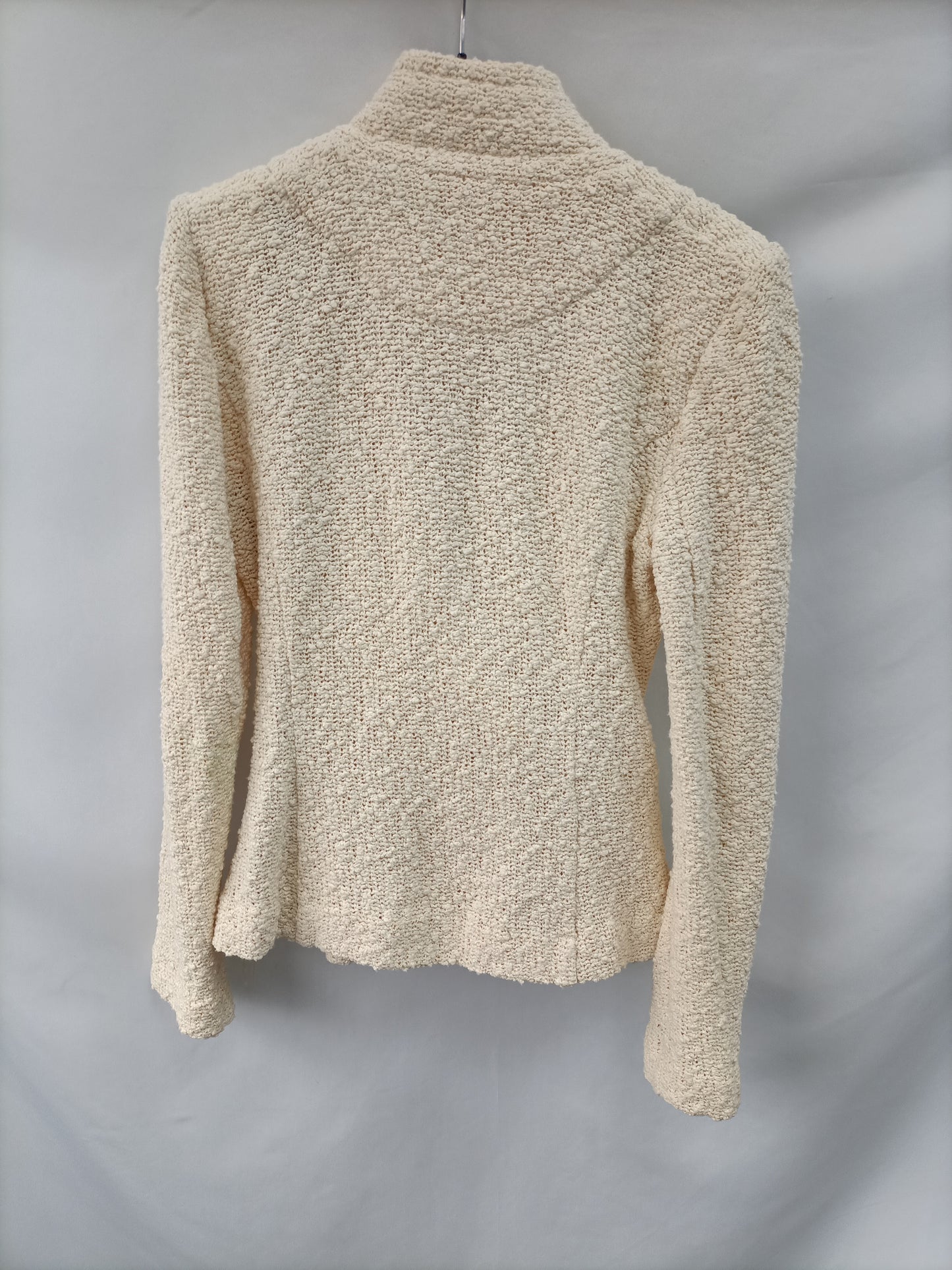 IRO. Chaqueta beige tweed T.36