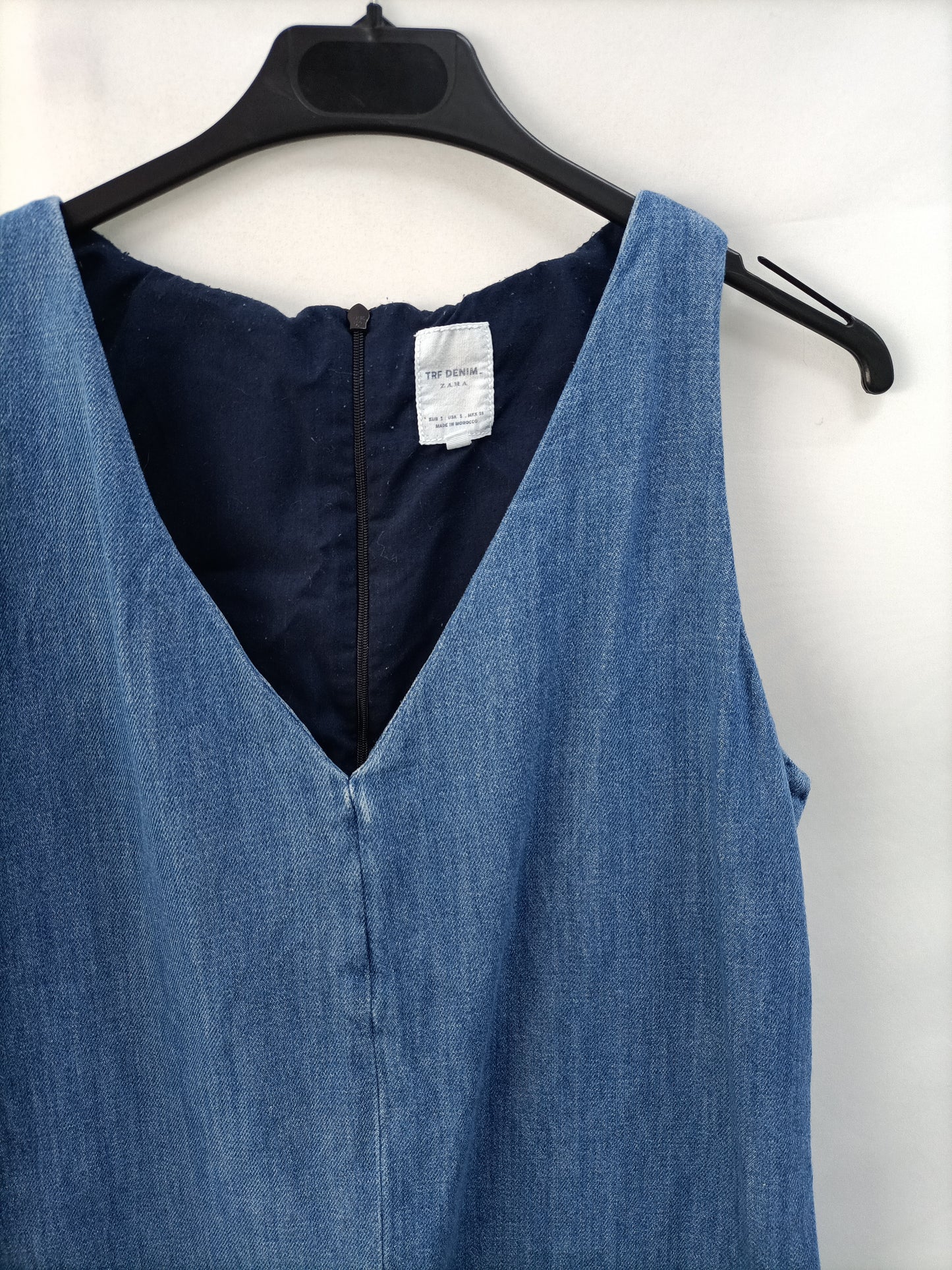 ZARA. Mono corto denim T.s