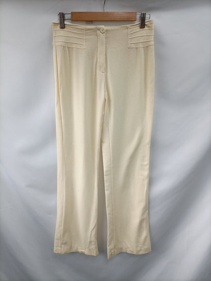 ALBA CONDE. pantalon amarillo palo T.38