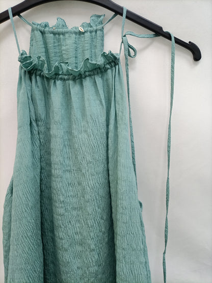 OTRAS. Vestido verde agua T.u(m)