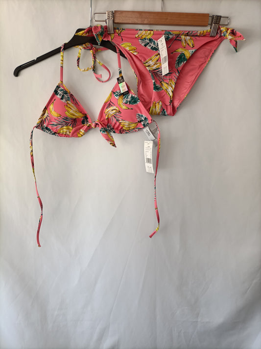 ETAM. Bikini rosa bananas T.38/36