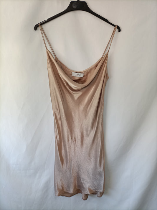 TISSE. Vestido beige lencero Tu(s)