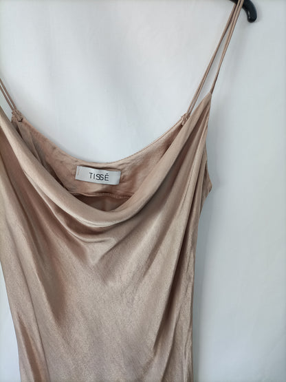 TISSE. Vestido beige lencero Tu(s)