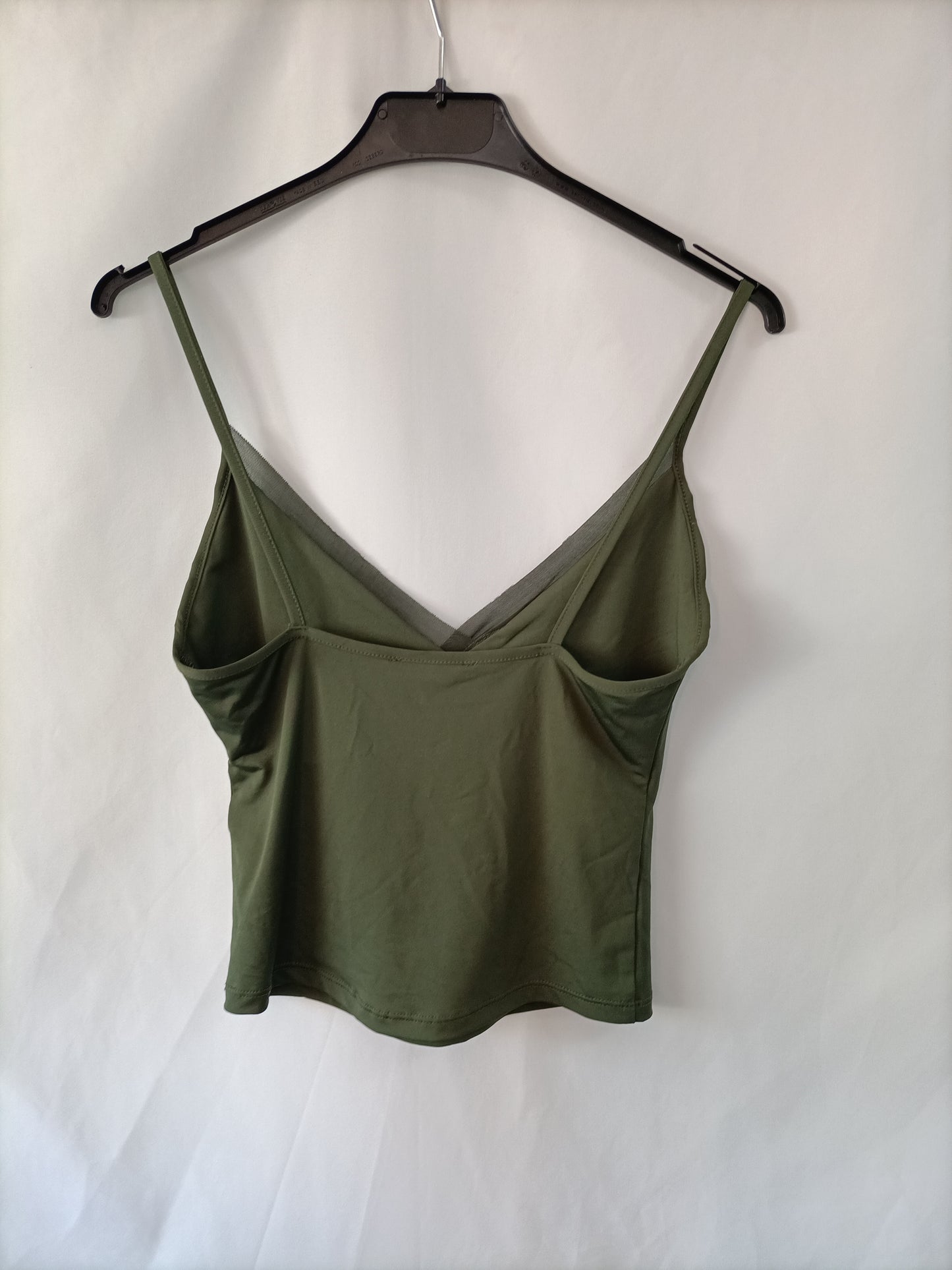 ZARA. Top verde elástico T.s