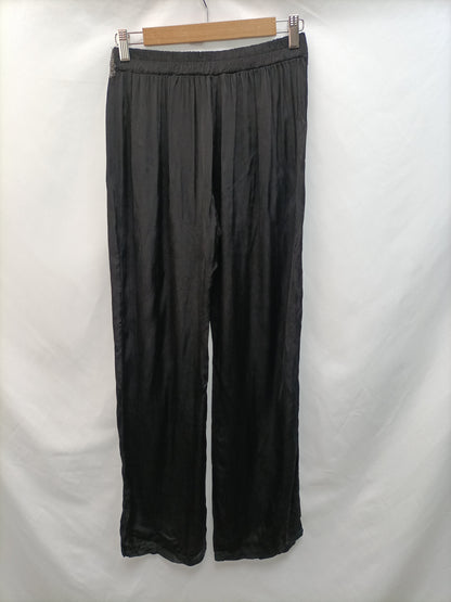 RENATTA&GO. pantalon negro fluido cintura lentejuelas T.m