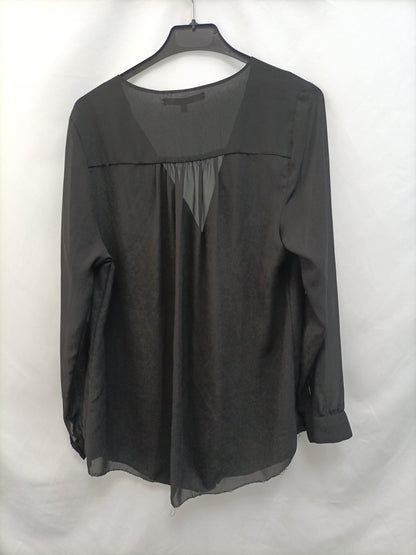 EASY WEAR. Camisa negra bolsillos delanteros T.xl