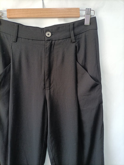 ZARA.Pantalones fluidos vestir T.xs