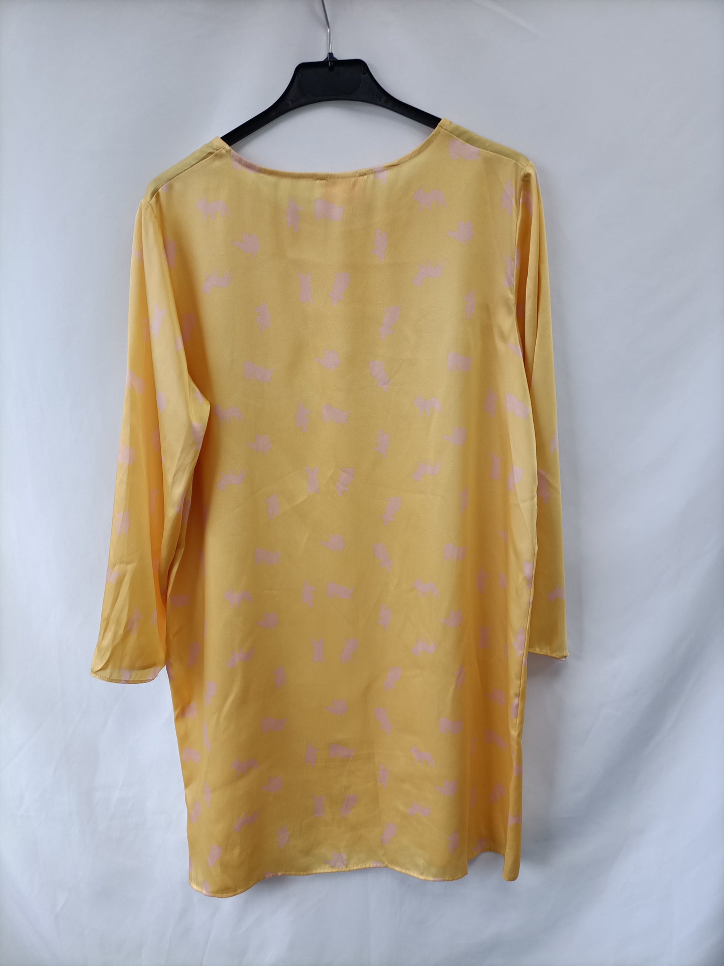 DOLORES PROMESAS. Vestido amarillo animales T.42