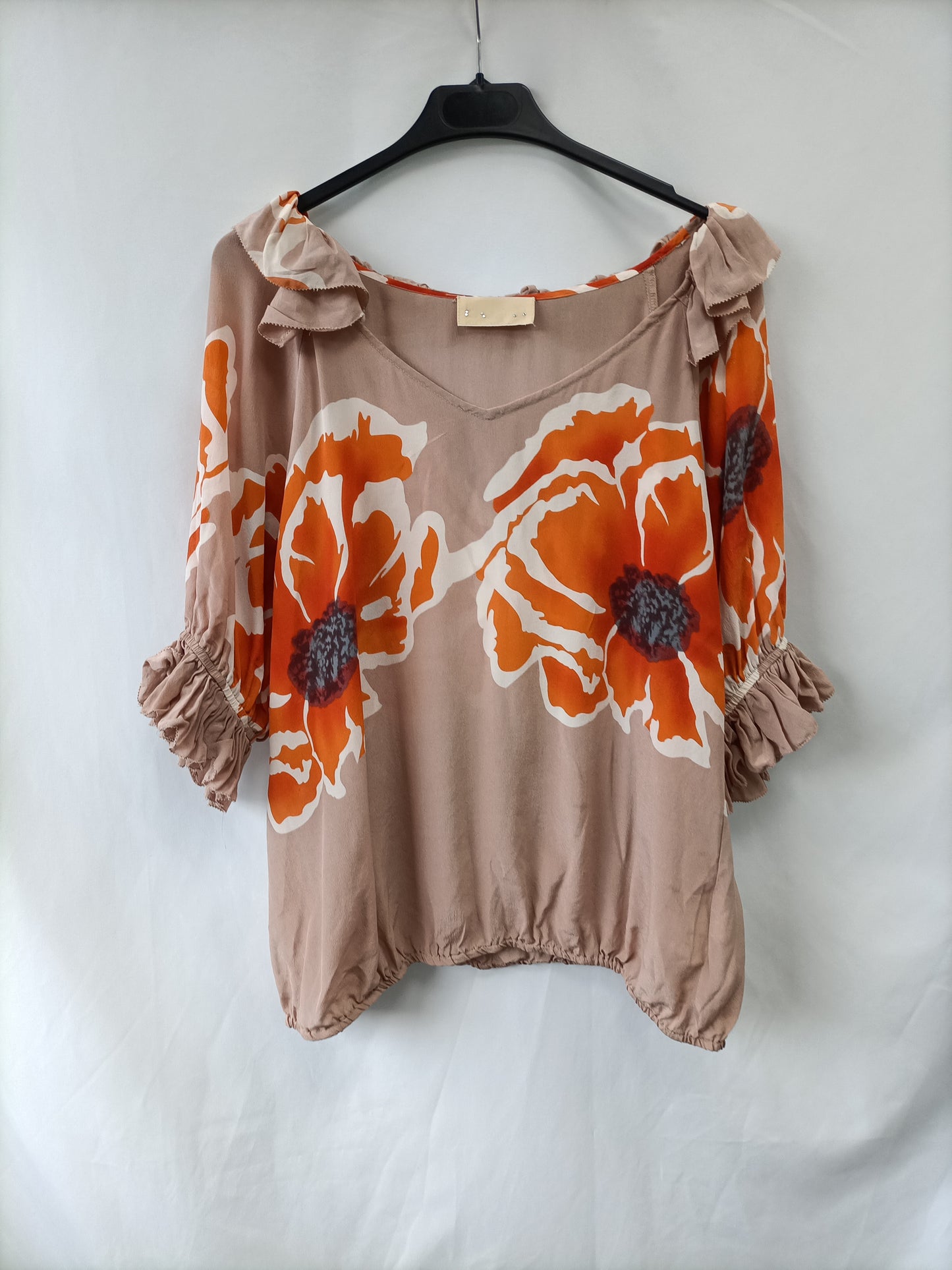 BDBA. Blusa nude seda T.l