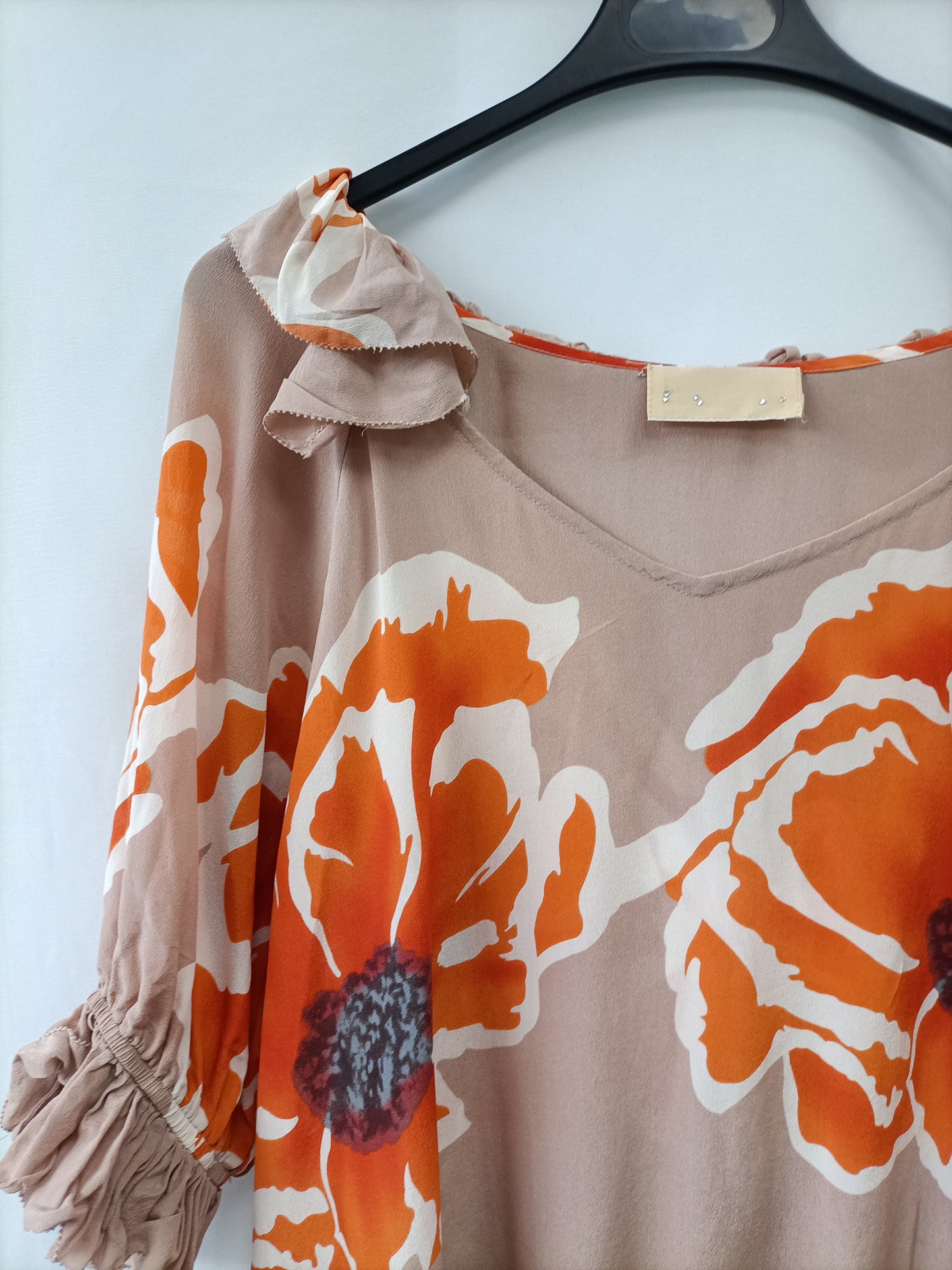 BDBA. Blusa nude seda T.l